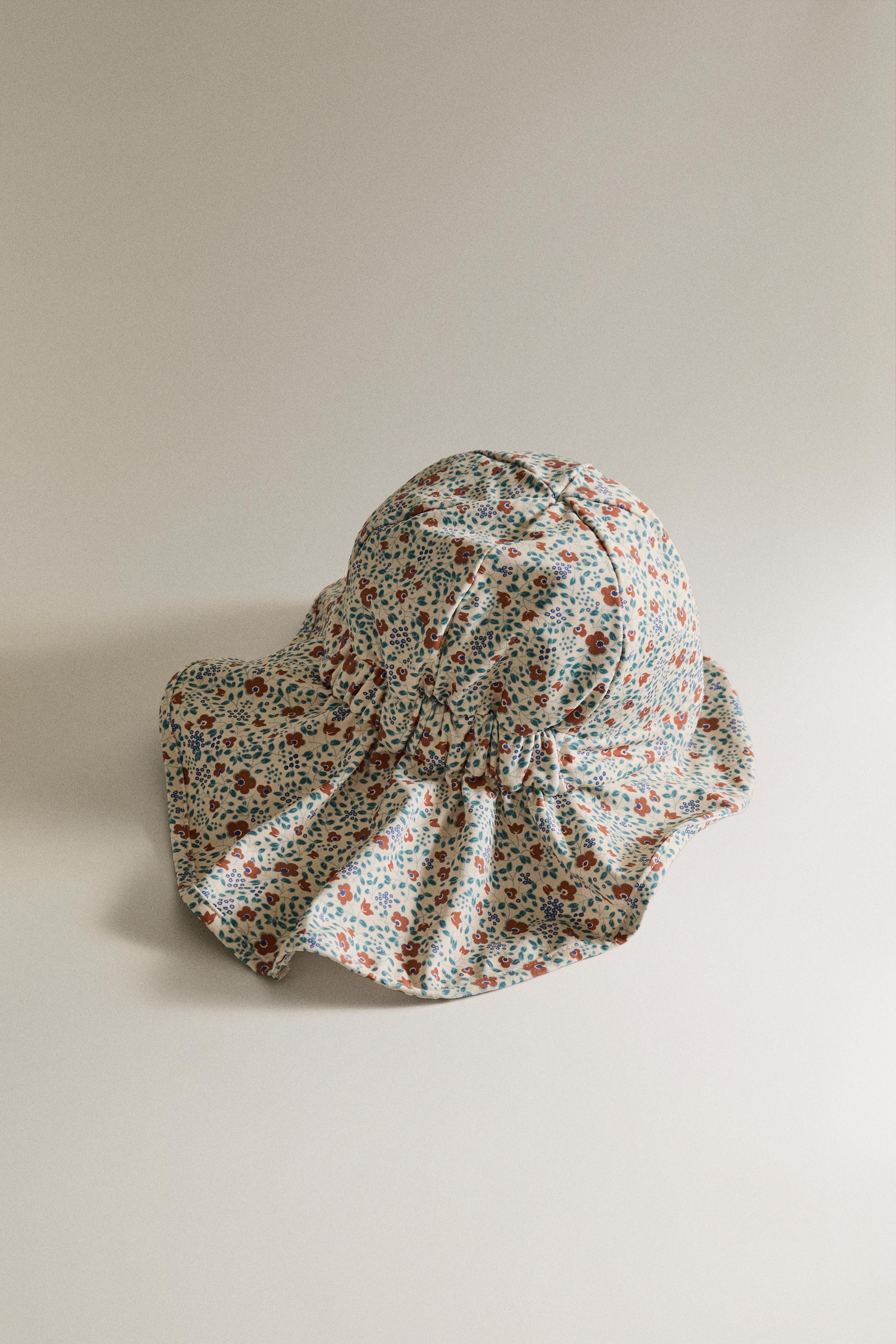 CHAPEAU PLAGE ENFANT FLEURS